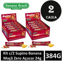 Kit c/2 Supino Banana Maçã Zero Açucar 384g - BANANA BRASIL