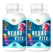 KIT C/2 Suplemento NeuroFits 60 Cáps Rico em Fosfatidilserina e Inositol Alta Perfomance Mental - Fits Life