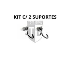Kit c/ 2 suportes de parede p/ bicicleta