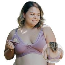 Kit C/ 2 Sutiã Amamentação Plus Size Confortável Sutia Plus