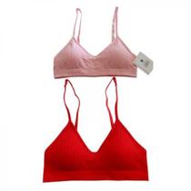KIT C/ 2 SUTIÃS ASHL76S set GG B+ ROSA/ROSA