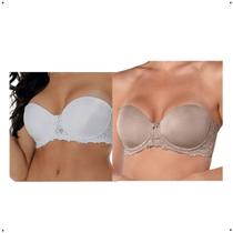 Kit c/2 Sutiãs Bustiê Intenção DeMillus 067250 Com Renda Kit c/2 Sutiãs Bustiê Intenção DeMillus 067250 Com Renda