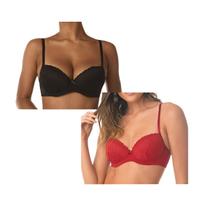 Kit c/ 2 Sutiãs DeMillus Nova Gemma Bojo E Renda 067249