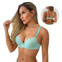 Kit C/2 Sutiãs Renda com Barbatanas Lingerie Feminino C/ Renda