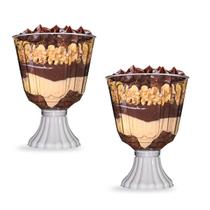 Kit C/2 Taça Confeiteiro C/ Pedestal Removivel 18,5x14,5cm
