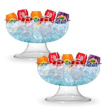 Kit C/2 Taça Gigante Bala Doces Sobremesa Cristal 10L