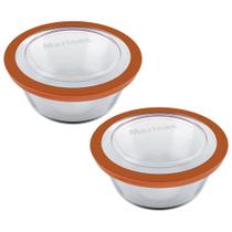 Kit c/2 Tigela Marinex Redonda com Tampa 2,4L - Nadir Kit c/2 Tigela Marinex Redonda com Tampa 2,4L - Nadir
