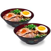 Kit C/2 Tigelas Japonesa para Lámen Detalhe Folha