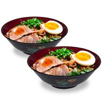 Kit C/2 Tigelas Japonesa para Lámen Detalhe Folha