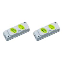 Kit C/2 - Tomada Barra Fiolux Dupla 20A 2 Polos+Terra C... Kit C/2 - Tomada Barra Fiolux Dupla 20A 2 Polos+Terra C...