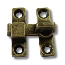 Kit c/ 2 Trincos Fecho Tranqueta Metal Bico Virado para Portas e Janelas e parafusos Acabamento:Ouro Velho Kit c/ 2 Trincos Fecho Tranqueta Metal Bico Virado para Portas e Janelas e parafusos Acabamento:Ouro Velho