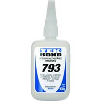 Kit c/ 2 Tubos de Cola Adesiva Instantâneo 793 Tek Bond Kit c/ 2 Tubos de Cola Adesiva Instantâneo 793 Tek Bond