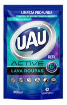 Kit c/ 2 Uau Lava Roupas Liquido Active 800ml