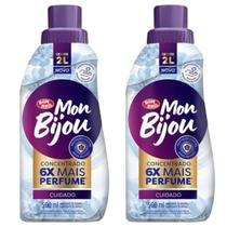 Kit C/ 2 Un. Amaciante Concentrado Mon Bijou Cuidado 500ml