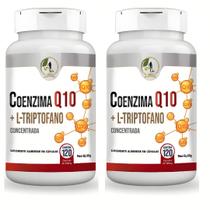 KIT C/2 Un Coenzima Q10 Ubiquinona + L Triptofano 120 Cápsulas - Fits Life KIT C/2 Un Coenzima Q10 Ubiquinona + L Triptofano 120 Cápsulas - Fits Life