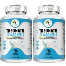 KIT C/2 Un. Magnésio L Treonato Puro 120 Capsulas cada 500mg - Fits Life
