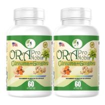 KIT C/2 Un. Or a Pro Nob is Gengibre 60 Cápsulas Fits Life