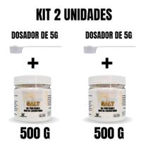 Kit c/2 un Sal Para Lavagem Nasal Premium 500g c/ Dosador