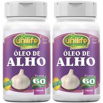 KIT C/2 Un. Suplemento Óleo De Alho 350mg 60 Cápsulas - Unilife