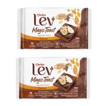 Kit C/2 Uni Torrada Lev Magic Toast Cacau E Cereais Marilan 110g Cada