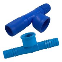 Kit C/ 2 Unidades de Conexões Tee C/ Rosca Central de 1.1/2 Polegadas P/ Irrigação Hidráulica Kit C/ 2 Unidades de Conexões Tee C/ Rosca Central de 1.1/2 Polegadas P/ Irrigação Hidráulica