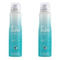 Kit c/2 Unidades de Desodorante Antitranspirante Aerossol Invisible Livre 48h Tabu 150ml Spray