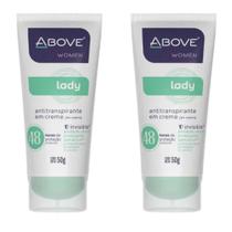 Kit c/2 Unidades de Desodorante Bisnaga Above 50g Clas Lady