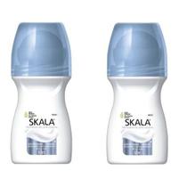 Kit c/2 Unidades de Desodorante Rollon Skala 60ml Proteinas Do Leite