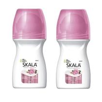 Kit c/2 Unidades de Desodorante Rollon Skala 60ml Rosas/Amendôas