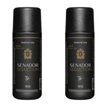 Kit c/2 Unidades de Desodorante Spray Senador 90ml Seduction