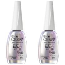 Kit c/2 Unidades de Esmalte Colorama Efeitos Branco Lunar