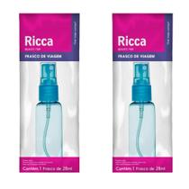 Kit c/2 Unidades de Frasco para viagem 100ml Spray ricca
