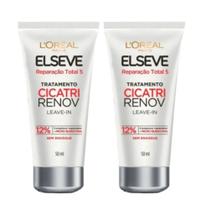 Kit c/2 unidades de Leave-in de Tratamento L'Oréal Paris Elseve Cicatri Renov, 50ml Kit c/2 unidades de Leave-in de Tratamento L'Oréal Paris Elseve Cicatri Renov, 50ml