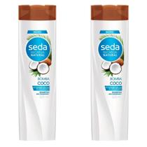 Kit c/2 Unidades de Shampoo Seda Recarga Natural Bomba Coco 325ml