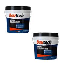 Kit C/ 2 Unidades de Tinta Emborrachada 100% Elástica - Bautech 8 Kg