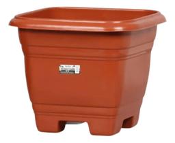 Kit c/ 2 Vaso Para Plantas Marrom Quadrado N.35 17,5 Litros