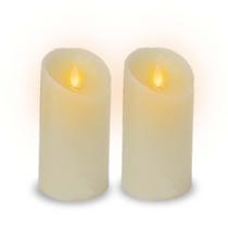 Kit C/ 2 Vela de Led Cintilante Grand Parafina Grande 25cm