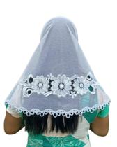 kit c/2 Véus Ccb Renda Media Redondo De Bico- Rafa