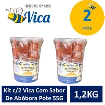 Kit c/2 Vica Com Sabor De Abóbora Pote 1,2 kG