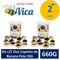 Kit c/2 Vica Copinho de Banana Pote 660G