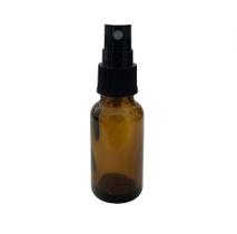 Kit c/ 20 frasco ambar com valvula spray preta 10ml