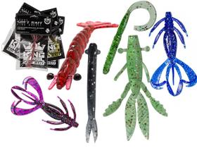 Kit C/ 20 Iscas Artificial King Brasil Soft - Modelos Variados