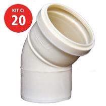 Kit C/ 20 Joelho P/ Esgoto 45 40mm Multilit