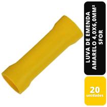 Kit c/20 luva de emenda amarelo 4,0x6,0mm² sfor Kit c/20 luva de emenda amarelo 4,0x6,0mm² sfor