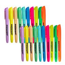 Kit C/ 20 Marca Texto Masterprint Tons Pastéis Neon Seca Rápido