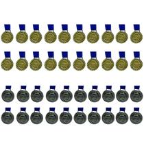 Kit C/20 Medalhas de Ouro + 20 Medalhas de Prata M30