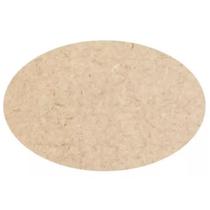 Kit c/ 20 Placas Oval 15X11cm p/ Biscuit em MDF Cru 3mm