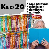 Kit C/20 Revistas passatempo Caça Palavras Pic-Nic - sem repetição