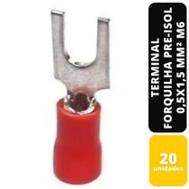 Kit C/20 Terminal Forquilha Pre-Isol Vm 0,5x1,5 mm² M6 Sfor Kit C/20 Terminal Forquilha Pre-Isol Vm 0,5x1,5 mm² M6 Sfor