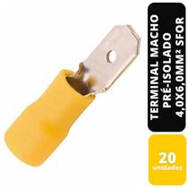 KIT C/20 TERMINAL MACHO PRÉ-ISOLADO AM 4,0x6,0MM² SFOR